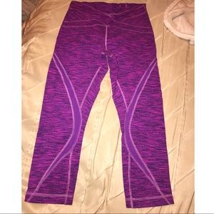 Pink & purple Lululemon Crops